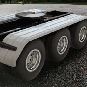 Minimizer MINTA1554 Semi Truck Poly Fenders Kit For Tri-Axle 22.5" Or 24.5" Wheels. Semi Truck Fender, truck fender, truck fenders, fender.