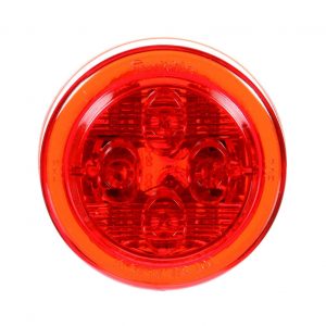 Truck-Lite 2" Round LED Red Marker Clearance Light. 10286R Truck-Lite Part Number. Voltage: 12 V. Truck Marker Clearance Light.