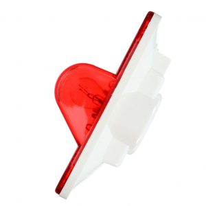 Truck-Lite Oval Incandescent Red Reflectorized Marker Clearance Light. 60215R Truck-Lite Part Number. Truck Marker Clearance Light.