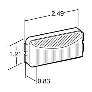 Truck Lite Incandescent Clear Utility Light 15 Series. Part # 15200C TTP Part # TL 15200C. Truck-Lite Utility Lights For Sale.
