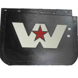 Western Star Front Mud Flap (RH). Super Vis Hood. Part # 22-69681-003 From Tracey Truck Parts, Western Star Truck Parts For Sale Online, mud flaps for trucks, mud flap for truck, mud flaps for truck.