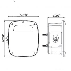 Automann LED S/T/T Ford RH Box Replacement Light. Part # 571.LD510R42 From Tracey Truck Parts, Truck Tail Lights, Ford Tail Lights.