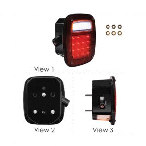 Automann LED S/T/T Ford RH Box Replacement Light. Part # 571.LD510R42 From Tracey Truck Parts, Truck Tail Lights, Ford Tail Lights.