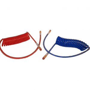 TTP Haldex 15' Coiled Air Hose Set. With 12" & 40" Leads, SAE J844 Compliant, Cold Weather Resistant. Part # TTPHDX11954 From TTP.