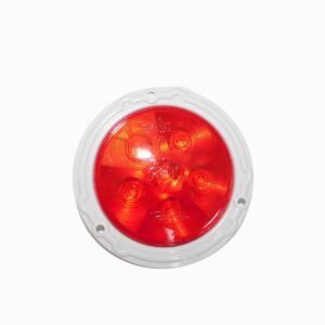 Truck Lite 44 Series LED Stop, Turn, Tail Red Lamp. Flange Mount. Part # TR 44204RB from Tracey Truck Parts.