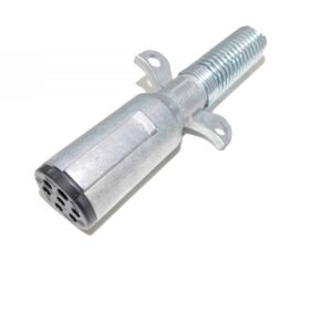 Alliance Plug, 7-Pin w/ Cable Guard, Metallic - Crosses From PHM 15 730, PHM 16 730, VEL 593022, CHS 12092, GRO 82 1037, HDX BE23784 Part # ABP N54A SF7WPSAE from Tracey Truck Parts