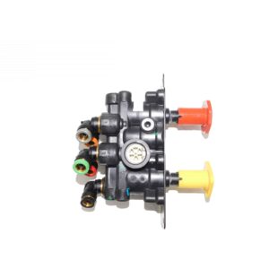 Bendix MV-3 Dash Valve1/4” Unthreaded Holes, 3/8” Push to Connect 90 Degree Elbows Parts # BW 802804 from Tracey Truck Parts