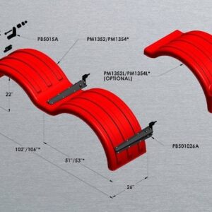 The Double Deuce - Minimizer™ 1354 Fender Series Part # MIN1354 from Tracey Truck Parts