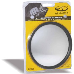 Alliance 6" Stainless Steel Mirror. Part # ABP N74B 10601 From Tracey Truck Parts, Alliance Mirrors, Truck Mirrors, Chrome Mirrors, semi truck mirrors,