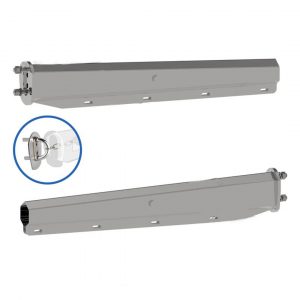 Straight Tapered Automann Mud Flap Hangers. Spring Loaded: Frame Seat With Internal Locator. 201 Stainless Steel. Part # 562.490SS201FS