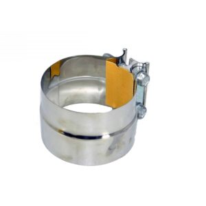 Alliance Exhaust Clamp. 4” Stainless Steel Preformed Band Clamp W/ Gasket Torctite. Part # ABP N35 40PLSG from Tracey Truck Parts
