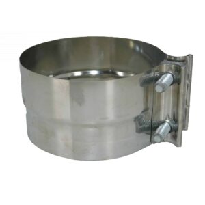Alliance Exhaust Clamp. 5 Inch, Pre-Formed Band Clamp TorcTite, 304 Stainless Steel. Part # ABP N35 50PLS From Tracey Truck Parts