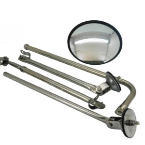 Alliance 8-1/2" Tripod Fender Mount Convex Mirror. Part # ABP N74B 60111 From Tracey Truck Parts. Truck Tri-Pod Mirror. Truck Mirrors.