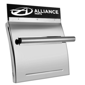 Alliance Stainless Steel Quarter Fenders For Semi Truck. Part # ABP N32 Q1585B From Tracey Truck Parts, Truck fender, truck fenders, fender, alliance fender, alliance fenders, poly truck fender, poly truck fenders, truck poly fender, truck poly fenders, half truck fenders, half truck fender, quarter fender, quarter fenders, truck quarter fender, semi truck fender, semi truck fenders, fenders for truck, fender for truck, fender for trucks, multiple axle fender, single axle fender, tandem axle fender, multiple axle truck fender, truck single axle fender, fender kit for trucks, truck fender kits, black fenders for truck, black truck fender, red truck fender, freightliner truck fender, kenworth truck fender, international truck fender, peterbilt truck fender, ford truck fender, western star truck fender, green truck fender, silver truck fender, chrome truck fender, diamond plate truck fender, fender for truck, fenders for trucks, fenders truck, semi truck fenders