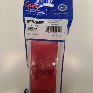 Grote Clearance/Marker, Red - New # GRO 46872, Sealed Turtleback II, Reflex Lens. Inquire For Any Questions. From Tracey Truck Parts.