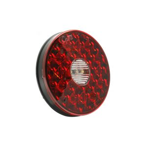 Grote 4" Round LED Stop Tail Turn Lights W/ Integrated Back Up. Part # GRO 55162 From Tracey Truck Parts, Truck Lights, Truck Tail Lights, Truck Light,